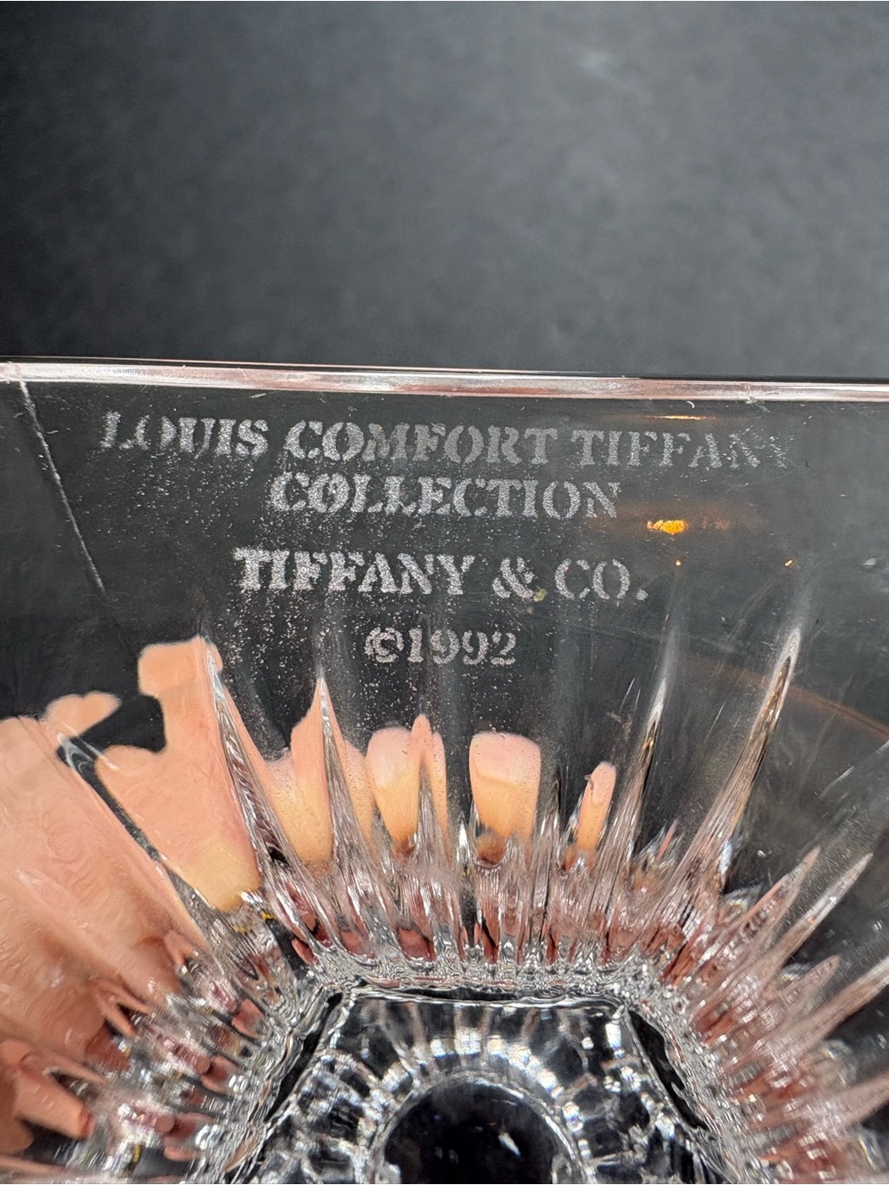 Tiffany & Co. Clear Crystal Faceted Candle Holder - Picture 3 of 5